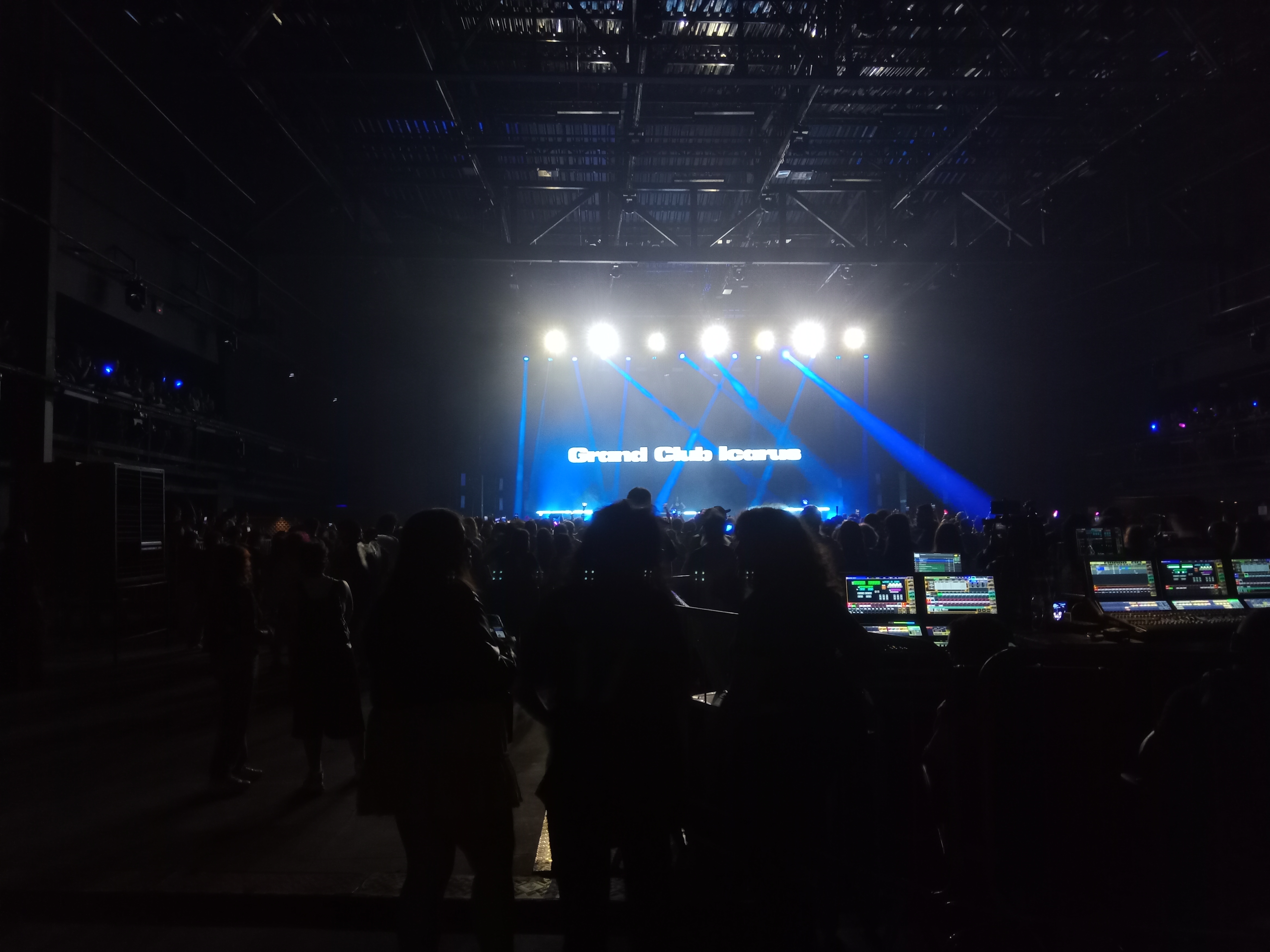 Concert stage floor entrance.